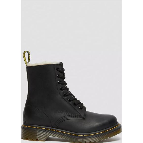 DR MARTENS FAUX FUR CLASSIC BOOTS - Picture 13 of 16